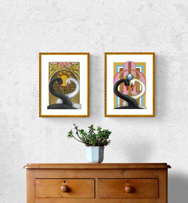 "Schwan I" A3 Druck – Bild 2