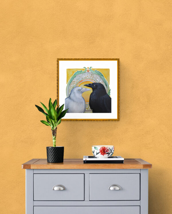 "Raben" 50x50cm Druck – Bild 2